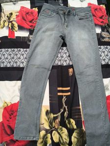 Men's Grey Denim Jeans