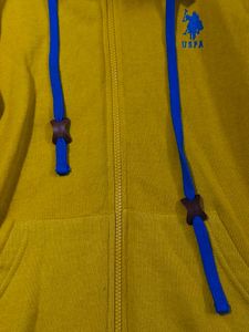 Yellow USPA Full-Zip Hoodie