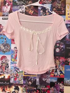 Baby Pink Cute Girly Top
