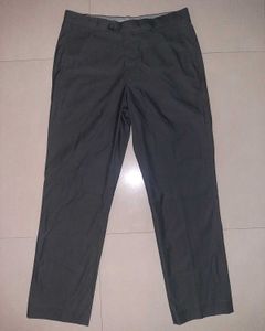 BENETTON Men’s Charcoal Grey Formal Trousers