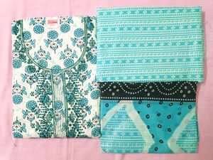 Cotton Unstitched Dress Material With Sequence
