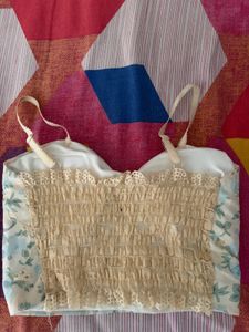 Floral Print Ruched Bralette