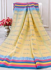 Beautiful Yellow Floral Saree
