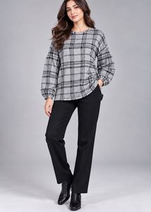 ZARA grey check Tunic top
