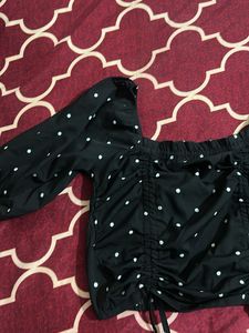 Polka Dot Crop Top