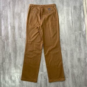 Polham Men's Khaki Pleated Pants