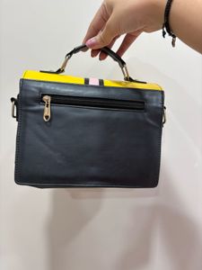 Colorblock Satchel Handbag