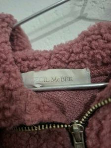 CECIL McBEE Pink Fuzzy Sweater