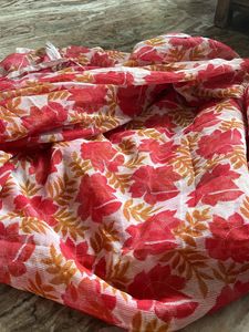Floral Print Organza Trendy Saree *best quality*