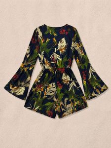 💙 Sassafras Floral Bell Sleeve Romper