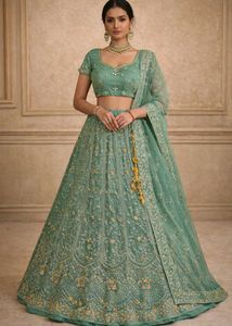 Heavy Zardozi & Resham Embroidery Lehenga