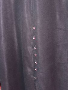 Elegant Black Kurta with Floral Embellishment