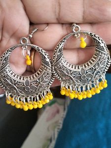 Boho Silver Necklace &amp; Earring Set