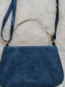 Stylish Blue Clutch Bag