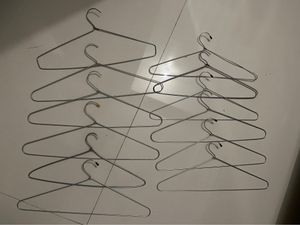 Silver Stainless Steel Hangers - Pack Of 12