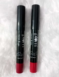 2 Plum Crayon Lipsticks Maroon & Red, Coffee Mug
