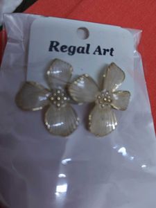 Regal Art Flower Earrings