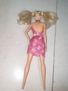 Barbie Doll with Pink Floral Dress