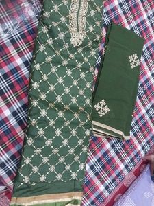 Beautiful green dress material 💕