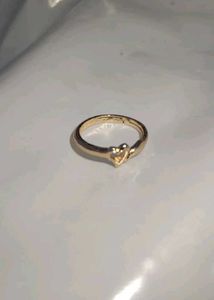 Elegant Rose Gold Ring with Black Stone