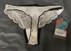 Lace Thong Panty with Bow Detail
