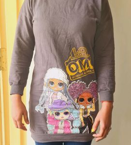 Grey Girlish Top