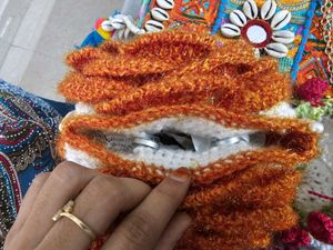 Unique Rose Crochet Clutch Bag