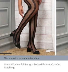 Striped Thigh-High Stockings