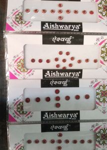 Aishwarya Bindi Red Stones