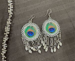 Radha Krishna Necklace and Earrings Set