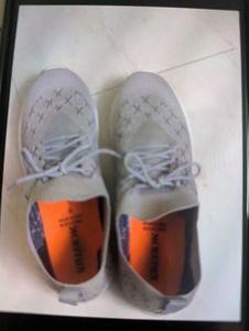 Stylish Grey Knit Sneakers
