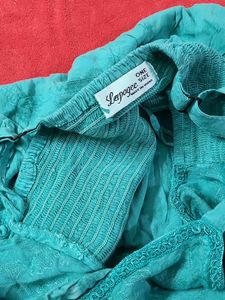 Beautiful Teal Embroidered Dress
