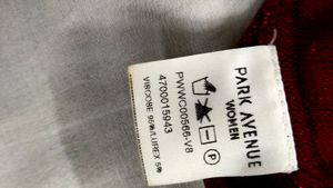 FOR CHRISTMAS  PARK AVENUE RED SHIMMERY TOP
