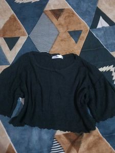 Combo of Two Crop Black Tops
