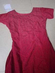 Elegant Red Kurta