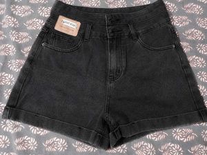 High Waisted Denim Shorts