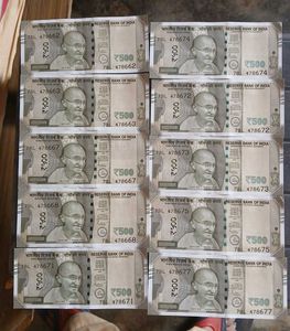 Five Hundred Rs Holy Number 786 Notes Pack Of 10