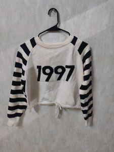 Striped '1997' Knit Top
