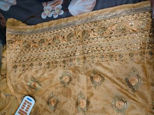 Beautiful Chanderi Full Kurti Work With Set