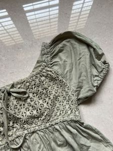 OLIVE Chic Puff Sleeve Top