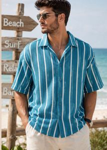 Men's Striped Short Sleeve Shirt