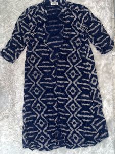 PINWHEEL Navy &amp; White Geometric