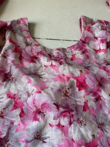 Floral Print Midi kurta