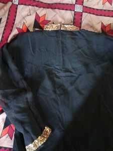 Elegant Black Embroidered Blouse