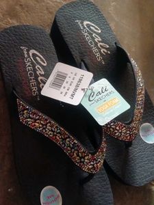 Sparkling Embellished Flip-Flops