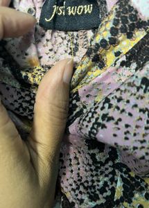 Stylish Snakeskin Print Wide-Leg Pants