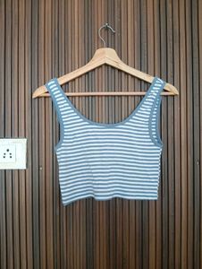 Striped Cropped Tank Top