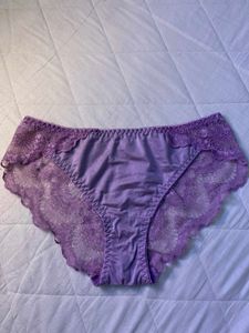 Purple Lace Trim Briefs