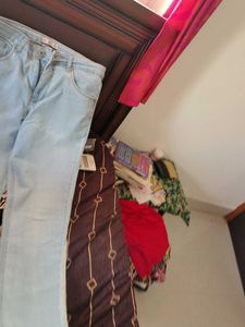 Light Blue Stretch Denim Jeans