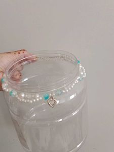 Charming Pearl Necklace with Heart Charm